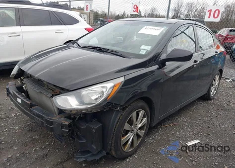2012 Hyundai Accent Gls из США, поврежденный, VIN KMHCU4AEXCU209466